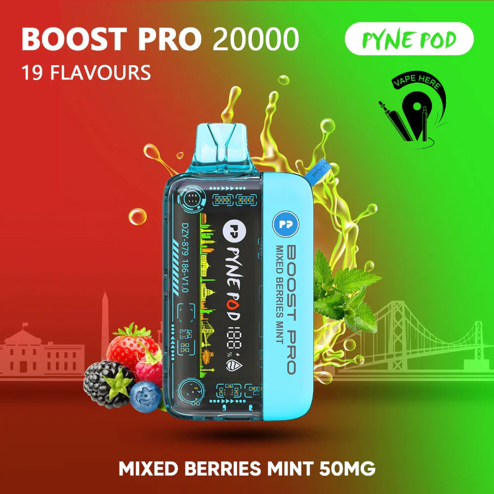 Pyne Pod Boost Pro 20000 Puffs Disposable