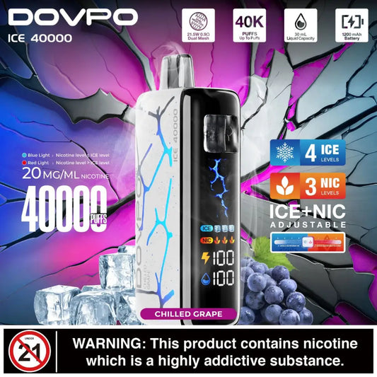 DOVPO 40K PUFFS DUAL MESH