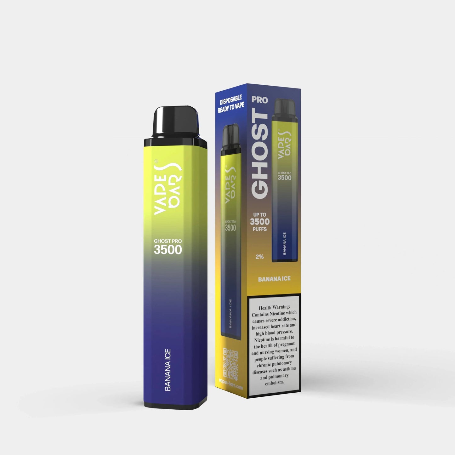 (VL) VAPES BARS GHOST PRO 3500 PUFFS DISPOSABLES