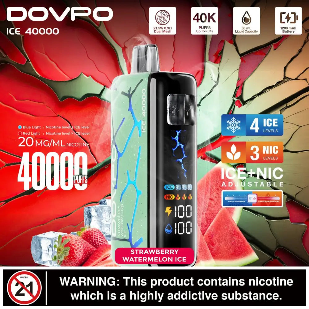 DOVPO 40K PUFFS DUAL MESH